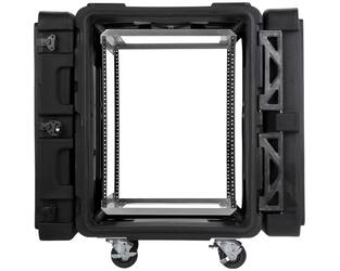 SKB - rSeries - 14U Shock Rack - Schwarz - 24-Zoll Tief - mit Rollen