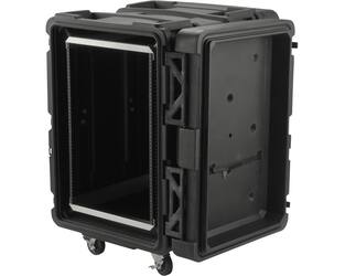 SKB - rSeries - 16U Shock Rack - Schwarz - 24-Zoll Tief - mit Rollen