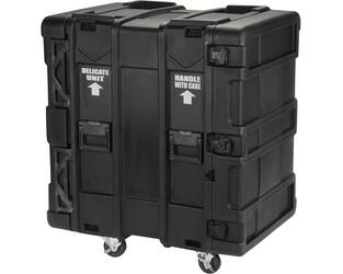 SKB - rSeries - 16U Shock Rack - Schwarz - 24-Zoll Tief - mit Rollen