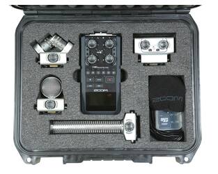 SKB - iSeries 1209-4 - Wasserdichter Koffer - Zoom H6 Broadcast Recorder Kit Einlage