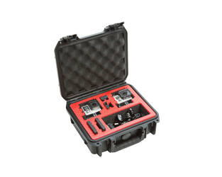 SKB – iSeries – Wasserdichter Koffer – Schwarz – Doppelte GoPro-Einlage