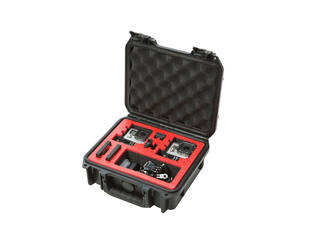 SKB – iSeries – Wasserdichter Koffer – Schwarz – Doppelte GoPro-Einlage