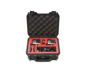 SKB – iSeries – Wasserdichter Koffer – Schwarz – Doppelte GoPro-Einlage