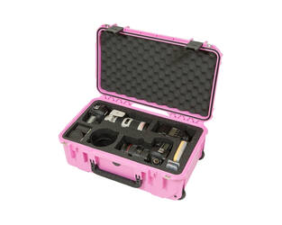 SKB – iSeries – Wasserdichter Koffer – Rosa – Einlage für zwei DSLRs und zwei Objektive