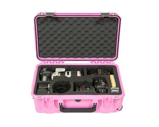SKB – iSeries – Wasserdichter Koffer – Rosa – Einlage für zwei DSLRs und zwei Objektive
